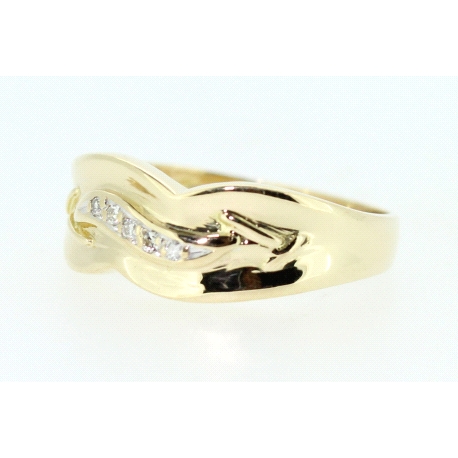 ANILLO EN ORO CON 0,05CT EN BRILLANTES