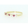 ANILLO EN ORO CON CIRCONITAS Y RUBIES