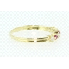 ANILLO EN ORO CON CIRCONITAS Y RUBIES