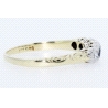 ANILLO CON 0,4CT EN BRILLANTES Y ZAFIROS