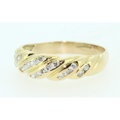 ANILLO EN ORO CON 0,30CT EN BRILLANTES