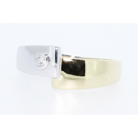 ANILLO EN ORO CON BRILLANTE DE 0,04CT.