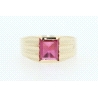 ANILLO EN ORO CON TOPACIO ROSA