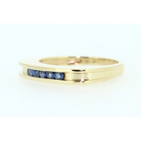 ANILLO EN ORO CON 0,10CT EN ZAFIROS