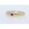 ANILLO EN ORO CON RUBI EN TALLA OVAL