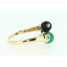 ANILLO EN ORO CON JADE Y CIRCONITAS