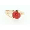 ANILLO EN ORO DE 18KT CON CORAL