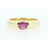 ANILLO EN ORO CON RUBI DE 0,30CT.