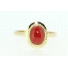 ANILLO EN ORO DE 18KT CON CORAL