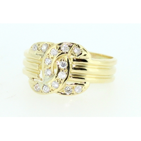 ANILLO EN ORO CON CIRCONITAS