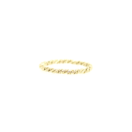 ANILLO TRENZADO EN ORO DE 18KT