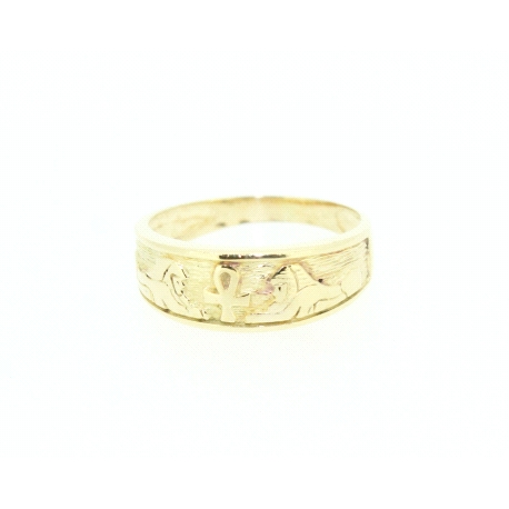 ANILLO EGIPCIO EN ORO DE 18KT