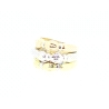 ANILLO EN ORO BLANCO Y AMARILLO DE 18KT