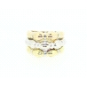 ANILLO EN ORO BLANCO Y AMARILLO DE 18KT