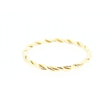 ANILLO TRENZADO EN ORO DE 18KT