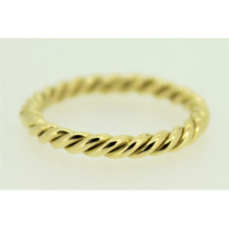 ANILLO TRENZADO EN ORO DE 18KT