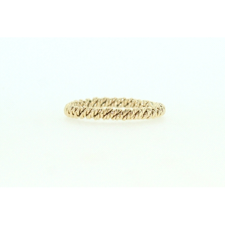 ANILLO TRENZADO EN ORO DE 18KT