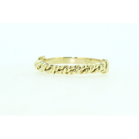 ANILLO TRENZA EN ORO DE 18KT