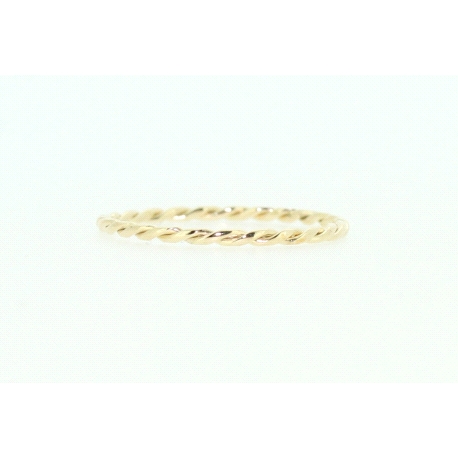 ANILLO TRENZA EN ORO DE 18KT