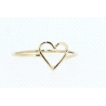 ANILLO CON CORAZON EN ORO DE 18KT