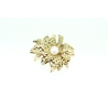 BROCHE EN ORO DE 18KT CON PERLA