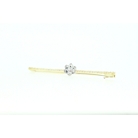 ALFILER EN ORO CON BRILLANTE DE 0,06CT