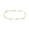 PULSERA EN ORO CON PERLAS