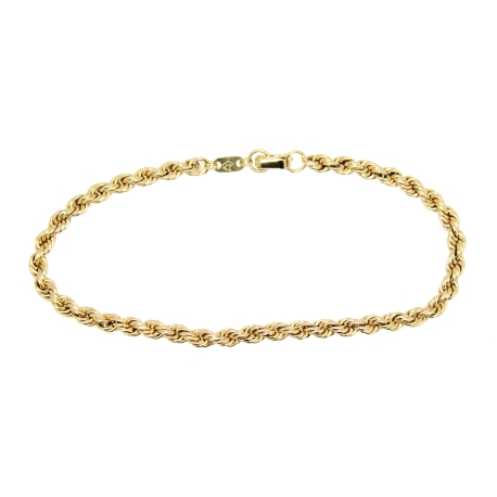 PULSERA CORDON EN ORO DE 18 KT