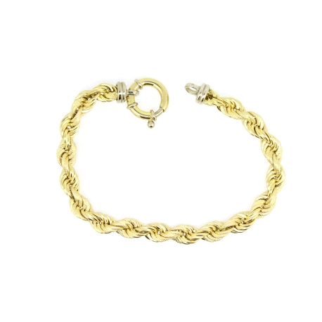 PULSERA CORDON EN ORO 18K CON CIERRE REASA MARINERA