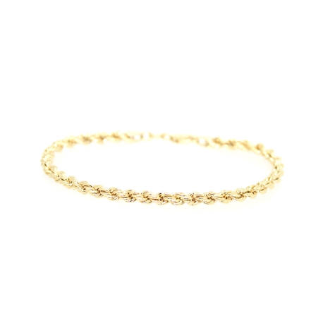 PULSERA CORDON EN ORO 18K CON CIERRE MOSQUETON