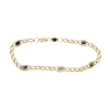 PULSERA BILBAO EN ORO CON ZAFIROS