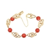 PULSERA EN ORO CON CORALES