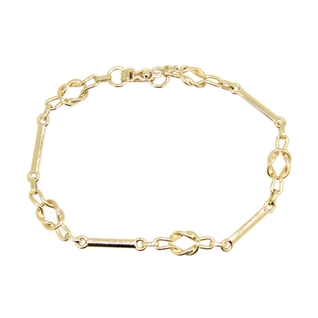 PULSERA DE DISEÑO NUDOS EN ORO DE 18 KT