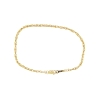 PULSERA FORZADA REDONDA DOBLE EN ORO 18K CON CIERRE MOSQUETON