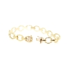 PULSERA DE DISEÑO EN ORO 18K CON CIERRE CAJA