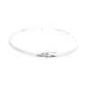 PULSERA RIGIDA EN ORO BLANCO 18K CON CIERRE MUELLE