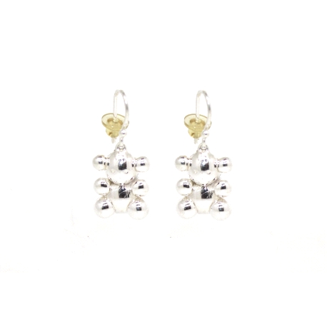 PENDIENTES BUBBLE DE TOUS EN PLATA