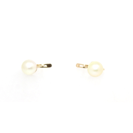 PENDIENTES EN ORO CON PERLA