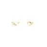 PENDIENTES  EN ORO DE 18 KT CON PERLAS