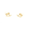 PENDIENTES EN ORO CON PERLAS Y BRILLANTES