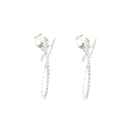 PENDIENTES DE DISEÑO EN ORO CON 0.35 CT EN BRILLANTES