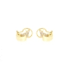 PENDIENTES EN ORO CON 0.15 CT EN  BRILLANTES