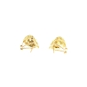 PENDIENTES EN ORO  MATE Y BRILLO CON RUBIES