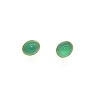 PENDIENTES EN ORO DE 14 KT CON JADE