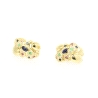 PENDIENTES EN ORO 18K CON RUBIES, ZAFIROS, ESMERALDAS Y CIRCONITAS CON