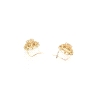 PENDIENTES EN ORO BLANCO MATE Y BRILLO 18K CON CIRCONITAS Y CIERRE cat