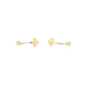 PENDIENTES BOLA CON RELIEVE EN ORO DE 18 KT