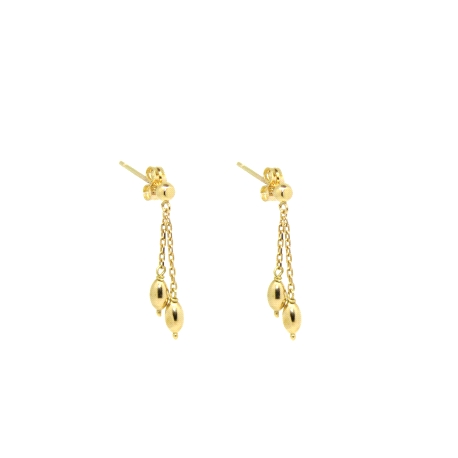 PENDIENTES EN ORO DE 18 KT