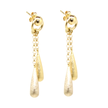 PENDIENTES EN ORO DE 18 KT