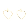 PENDIENTES CORAZON EN ORO DE 18 KT